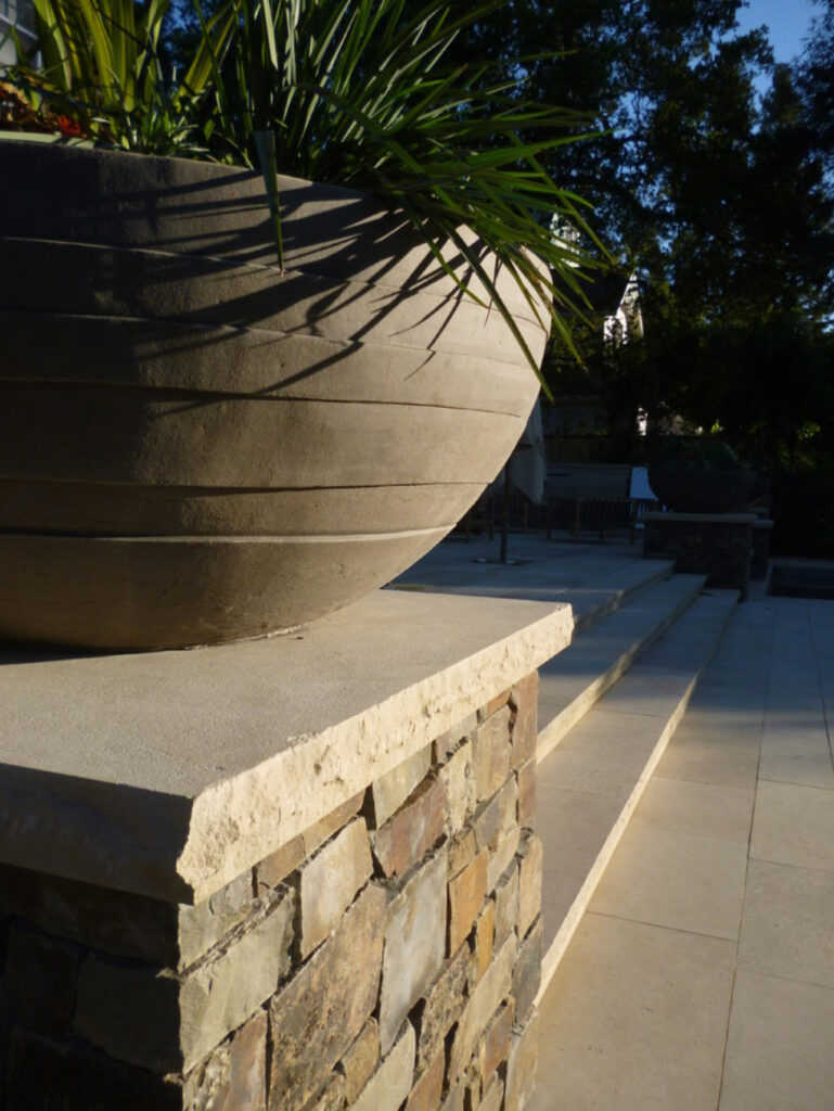 stone entry stair